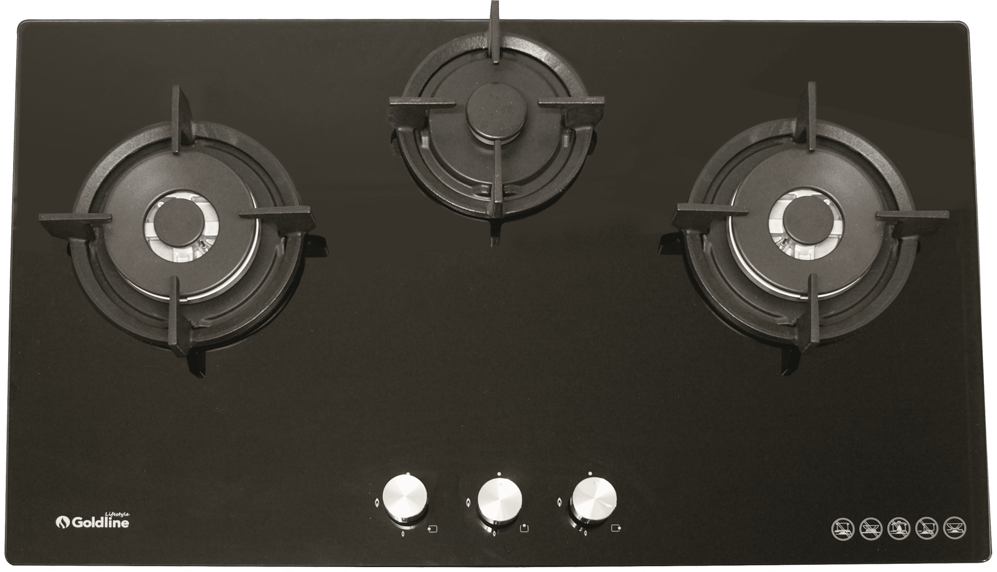 3 Burner Stove Goldline Gas Cooktops & Narrow Bench Cooktops