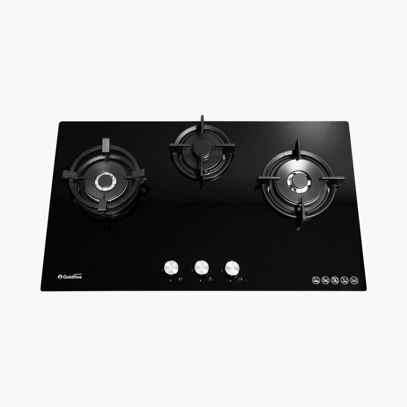Glass Gas Cooktop 90cm Glass Top Gas Stove Goldline