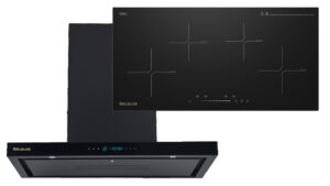 Goldline Induction 90cm + 90cm Black Canopy