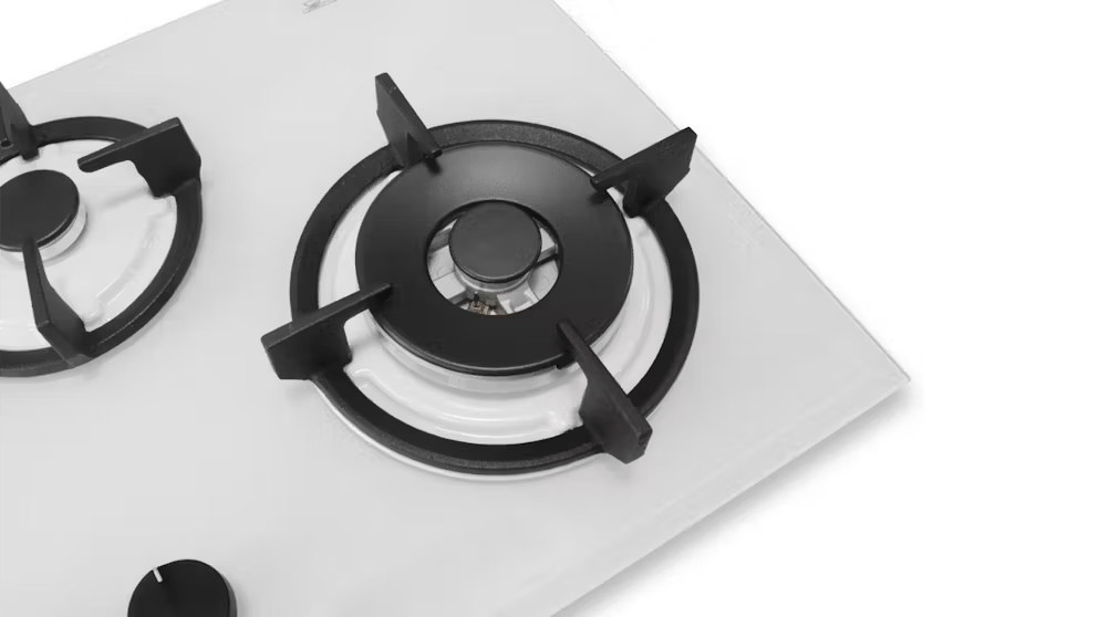 Goldline 90cm White Narrow Gas Cooktop SAB4 Series With 4 Burners<br><span>SAB4GLW</span> - Image 2